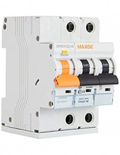 Protector Combinada Sobretensiones  Permanente y transitorias 2 Polos 63A Maxge PCSPT2