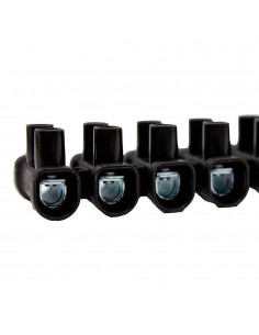 Regleta de conexion negra 12 contactos 10mm