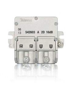 Mini Derivador 2 Salidas EasyF 16dB Televes 542603