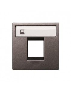 Tapa RJ45 NIESSEN ZENIT 2218,1 2 modulos ANTRACITA