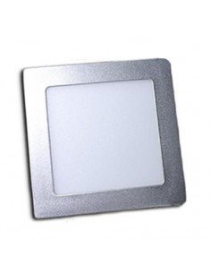 Downlight LED 18W empotrar aro plata Cuadrado
