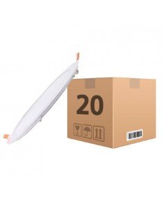 Pack 20 Downlight LED 20W Aro Blanco