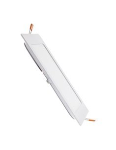 Downlight LED cuadrado 12W Aro Blanco