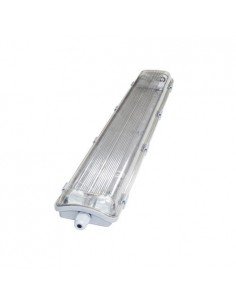 Pantalla estanca EXTRAFINA para 2 tubos LED 600mm