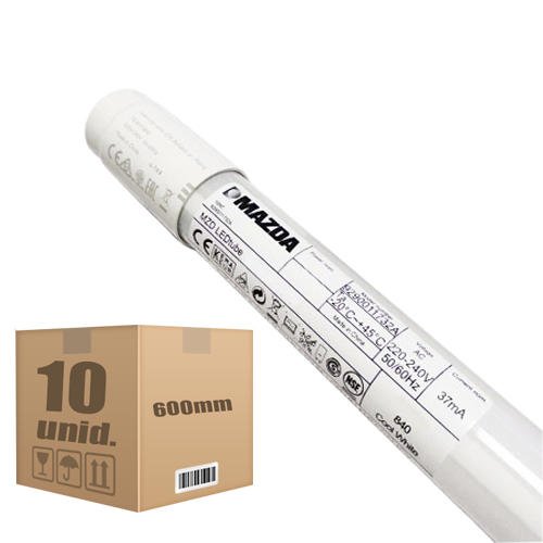 Pack 10 Tubos LED 16W 1200mm 4000K Mazda