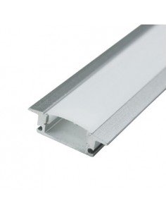 1MTR Perfil Aluminio de empotrar 24x9mm tiras led 12V
