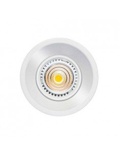 Ojo de buey Orientable Metalico empotrar aro blanco tipo campana