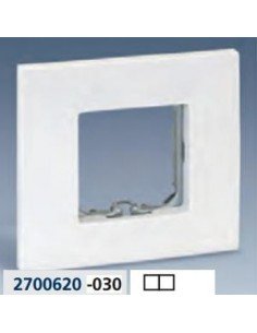 Marco 2 elementos Simon 27 Play Blanco 2700620-30