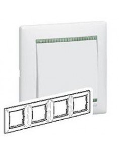 Marco IV Elementos Legrand Valena 774464 blanco/cristal
