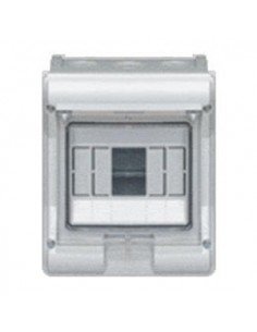 Cuadro estanco HAGER Vector VE106E, IP55, 1 fila, 6M, puerta transparente