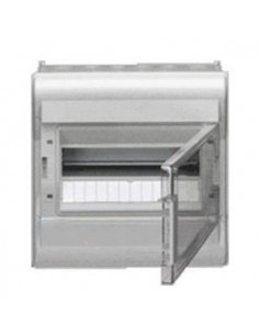 Cuadro estanco HAGER Vector VE112E, IP55, 1 fila, 12M, puerta transparente