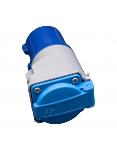 Adaptador Cetac a Schuko 16A 2P+tt 230V IP44