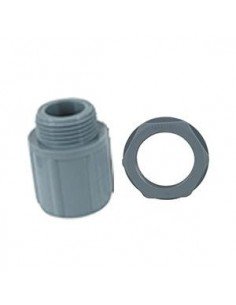 Racor roscado PG-16 con Tuerca para tubo flexible helicoidal