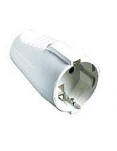 Base aerea plastico blanco schuko 4,8mm