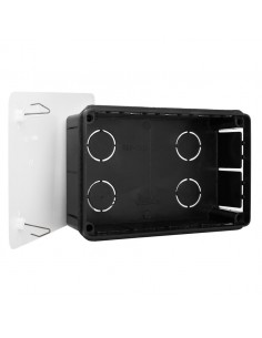 Caja de empalmes para empotrar 160x100x50mm +Tapa con garras metálicas