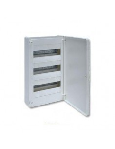 Caja automáticos superficie Hager, 3 filas, 36M ,VS312PE con puerta