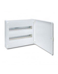 Caja automáticos superficie Hager, 2 fila, 36M ,VS218PES con puerta