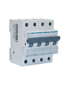 Automático trifásico Hager, 4 polos,40A, MUN440A