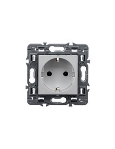 Base de corriente aluminio 2P+T 16A 230V Legrand Valena Next 741320