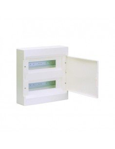 Caja automáticos superficie Hager 24 módulos VD212NE C/Puerta VZ922N