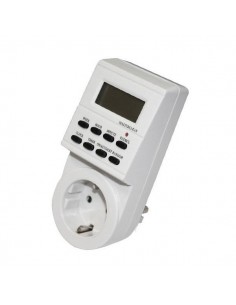 Programador digital electrónico semanal Enchufe Schuko