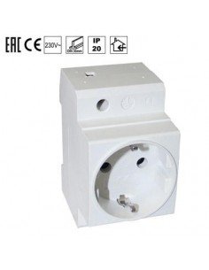 Enchufe de carril 2 P+T 16 A
