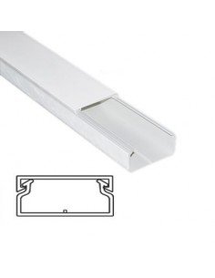 Tira Canaleta 2 mtrs Blanca 80x 40mm