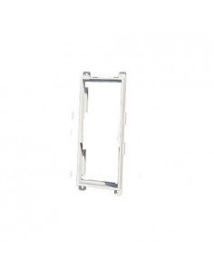 Accesorio adaptador para toma doble valido para canaleta mecanizable