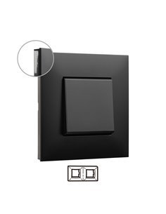 Marco 2 elementos negro Legrand Valena Next 741052