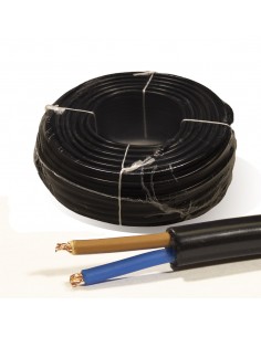Rollo 100 mtrs. Manguera 2X1mm²  flexible H05VV-F 500V Negra