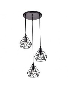 Lámpara de techo Vintage 3L Cage