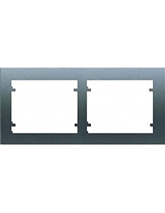 Placa II elemento horizontal  Acero Neptuno BJC 18002-AN IRIS