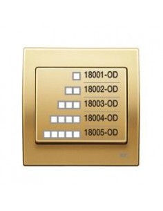 Placa II elemento horizontal  Dorado Odisea BJC 18002-OD IRIS