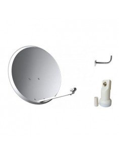 Kit Antena Parabólica 60cm + LNB + Soporte Pared Tecatel K60C1LS