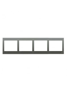 Placa IV elemento horizontal  Acero Neptuno BJC 18004-AN IRIS