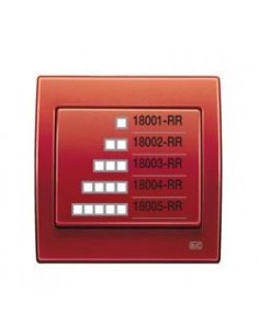 Placa IV elemento horizontal  Rojo Rubi BJC 18004-RR IRIS