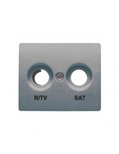 Tapa toma R/TV-SAT BJC 18320-AN IRIS Acero Neptuno