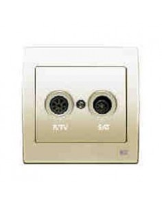 Tapa toma R/TV-SAT BJC 18320-RR IRIS beige
