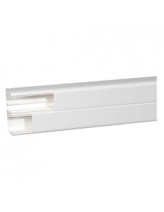 Tira Canaleta 2 mtrs Legrand 2 Compartimentos Mecanizacion 50x150mm Blanca 010427