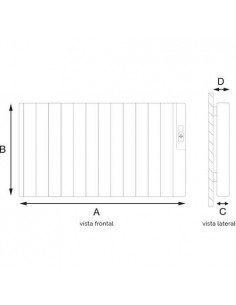 Radiador Electrico 8 Elementos Rointe Sygma SRN0880RAD2