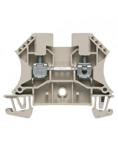 Borna Carril Din 4mm Beige Conexión Brida-Tornillo