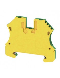 Borna Carril Din 4mm Verde/Amarillo Conexión Brida-Tornillo