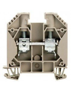 Borna Carril Din 16mm Beige Conexión Brida-Tornillo