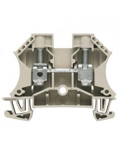 Borna Carril Din 10mm Beige Conexión Brida-Tornillo