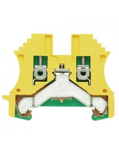 Borna Carril Din 2.5mm Verde/Amarillo Conexion Brida-Tornillo