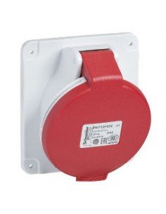 Base Cetac empotrar angulada PK Patrika tornillo 32A 380V 3P+N+TT 50-60Hz, PKF32F435