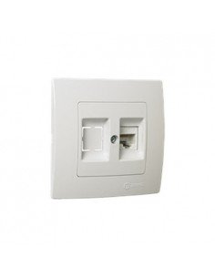 Tapa con toma datos RJ45 Cat6 Lillium  Natural 32001035