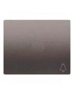 Tecla Pulsador Campana Negro Acero Neptuno BJC 18716-AN IRIS