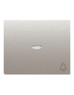 Tecla Pulsador Campana Alum. Mercurio con Luminoso BJC 18716-MA IRIS