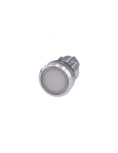 3SU1051-0AB60-0AA0 PULSADOR RASANTE METAL LUMINOSO BLANCO